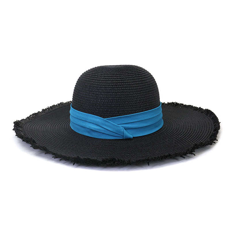 ຄົນອັບເດດ: Blue Band Wide Brim Beach Hat ສໍາລັບ Lady