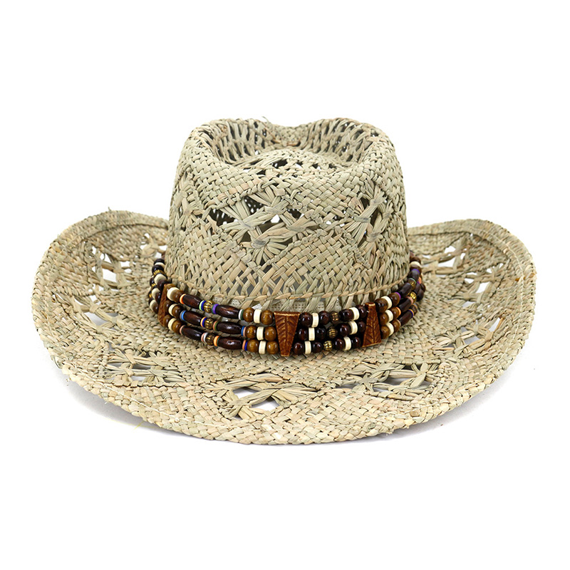 ຫຍ້າທໍາມະຊາດ Cowboy Summer Hat